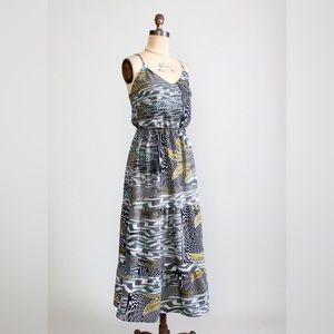Eight Sixty Abstract Print Dress Small
